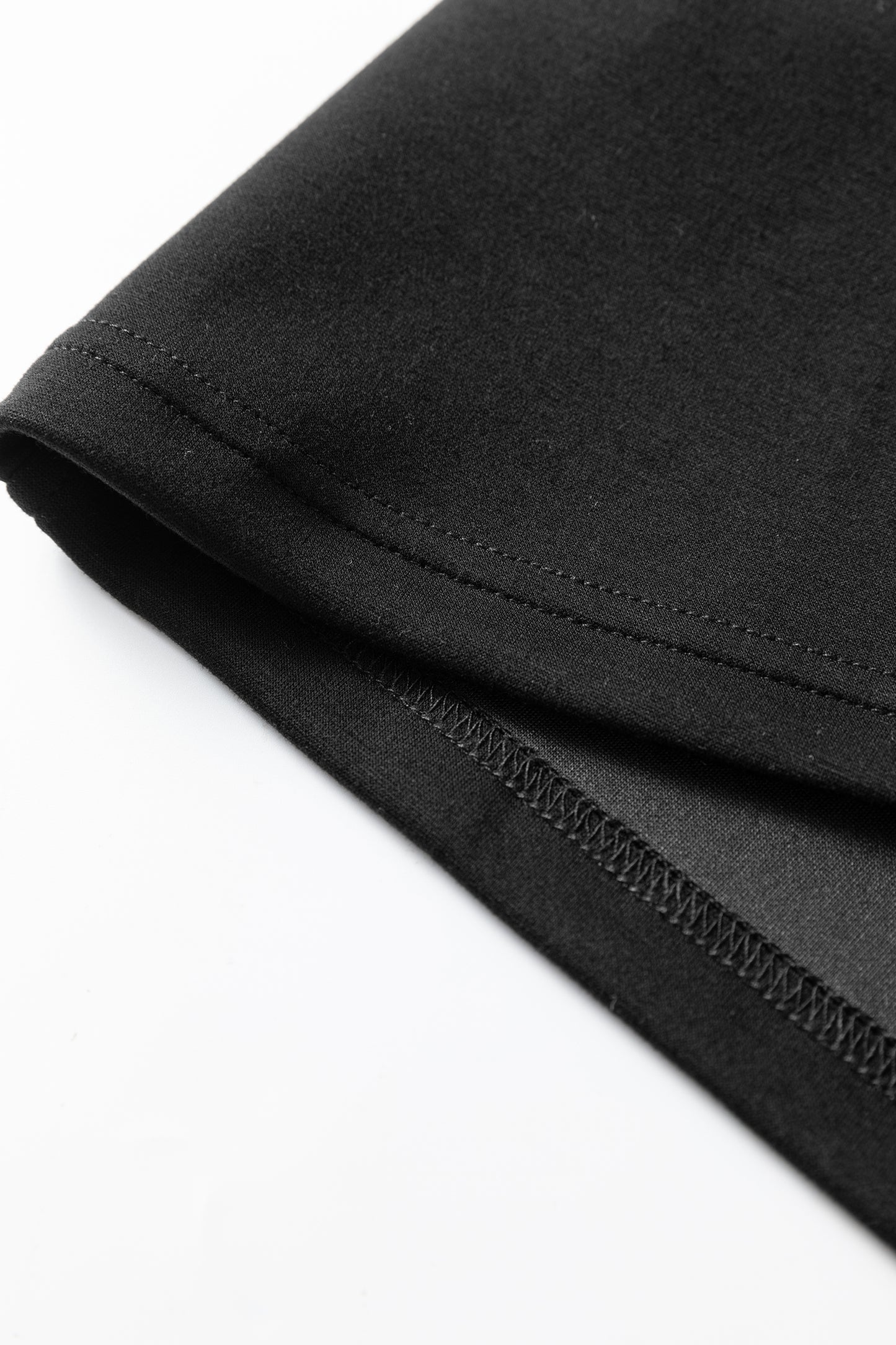 Black Leopard Patchwork Zip Collared Short Puff Sleeve Shift Mini Dress