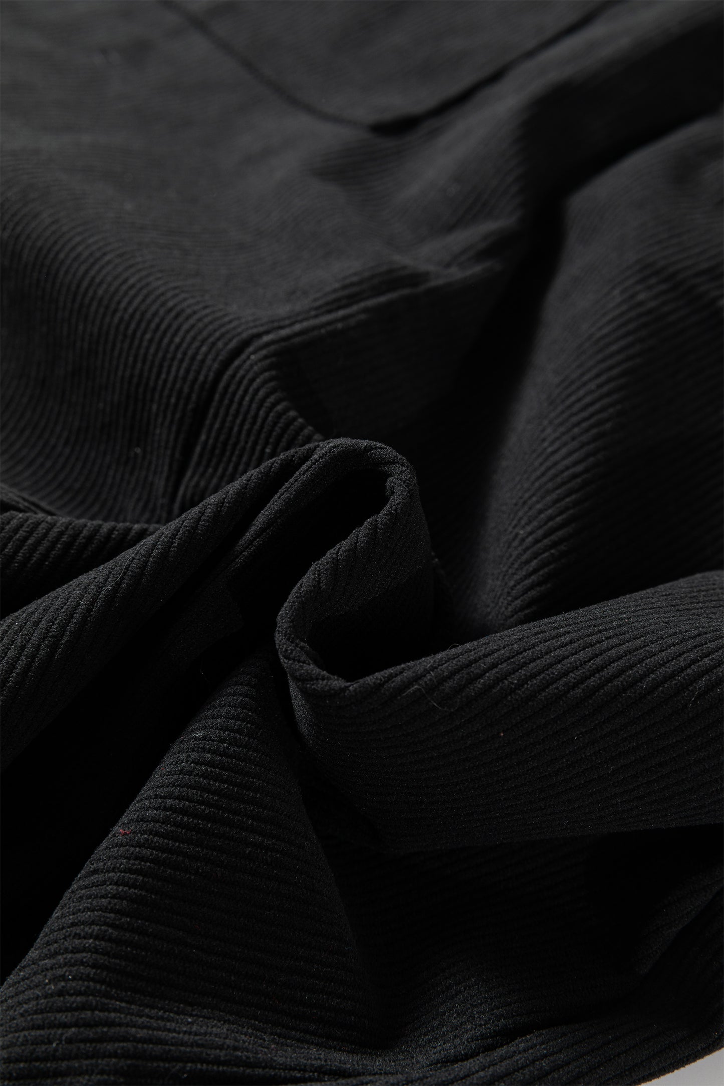 Black Front Slit Shift High Waist Midi Skirt