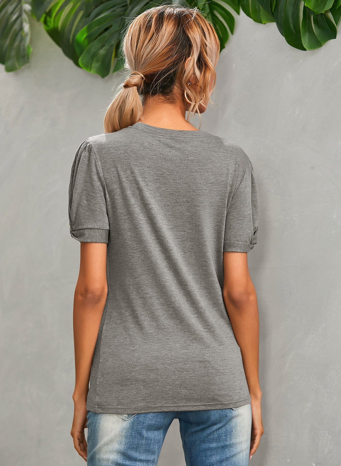 Slim Fit Solid Crew Neck T-shirt