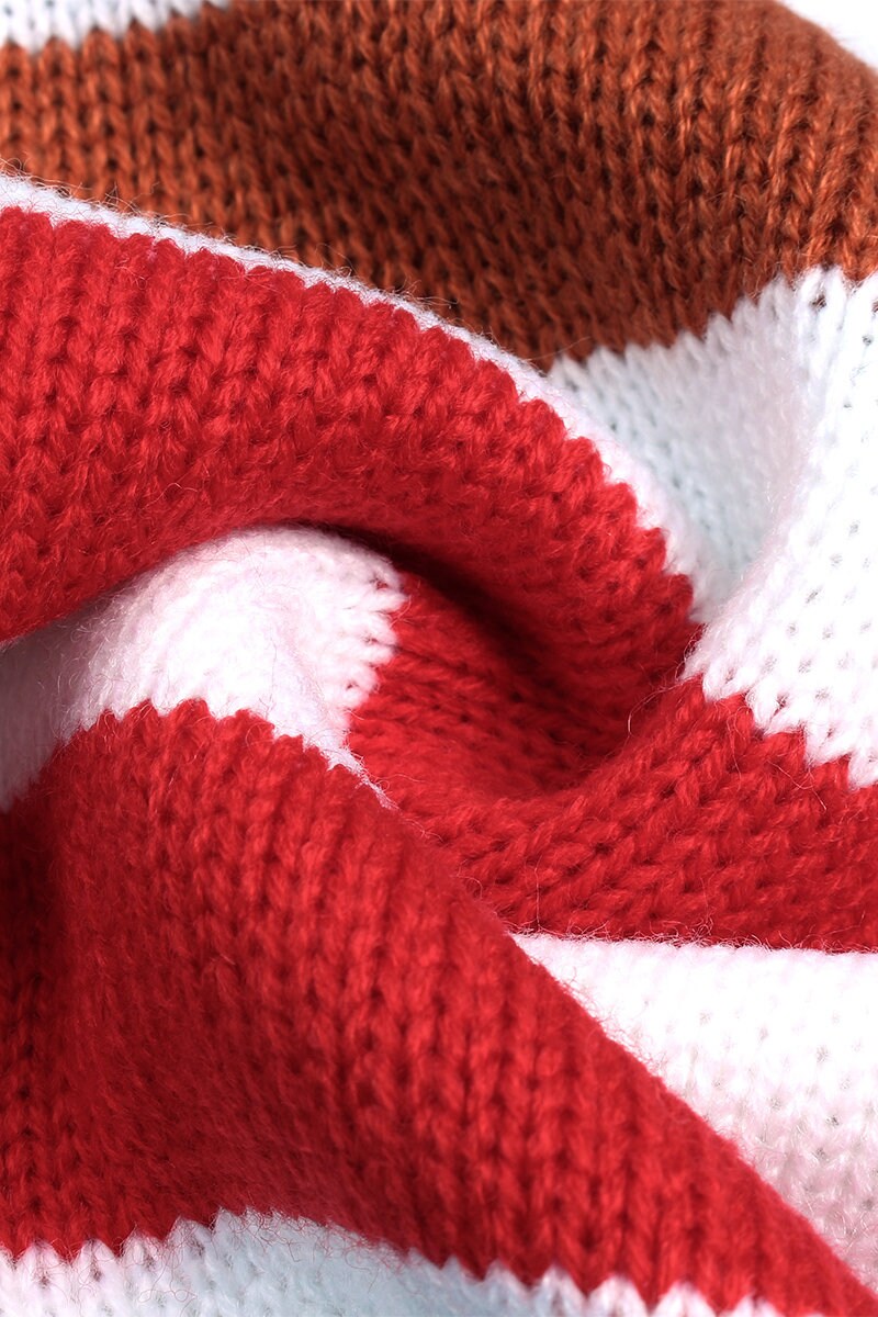 Striped Color Block Women's Sweater
