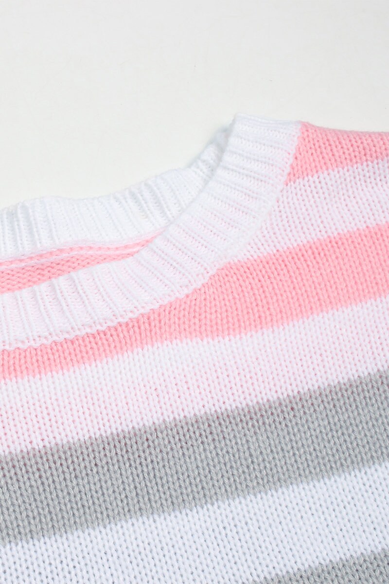 Striped Color Block Women's Sweater