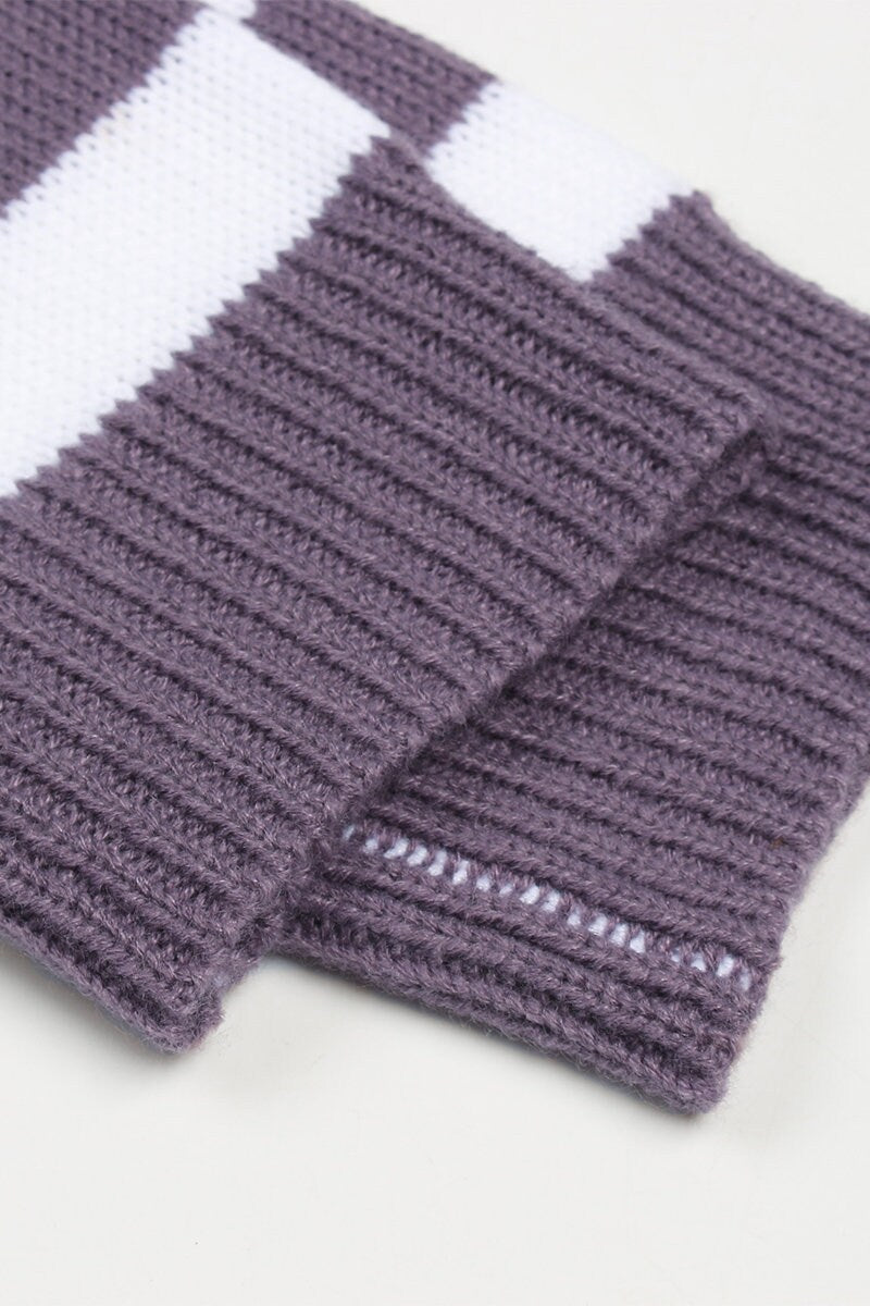 Striped Color Block Women's Sweater