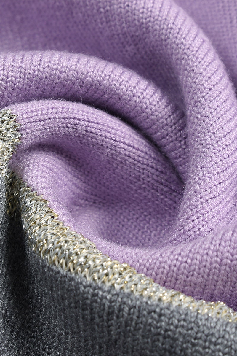 Color Block Knit Cozy and Chic Sweater