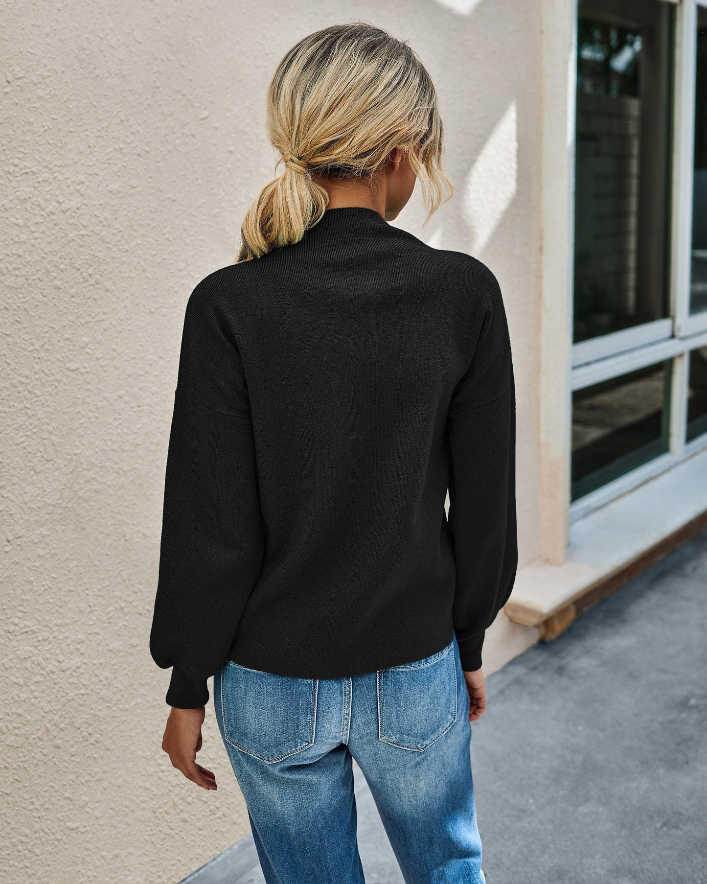 Cozy Chic Mock Neck Sweater