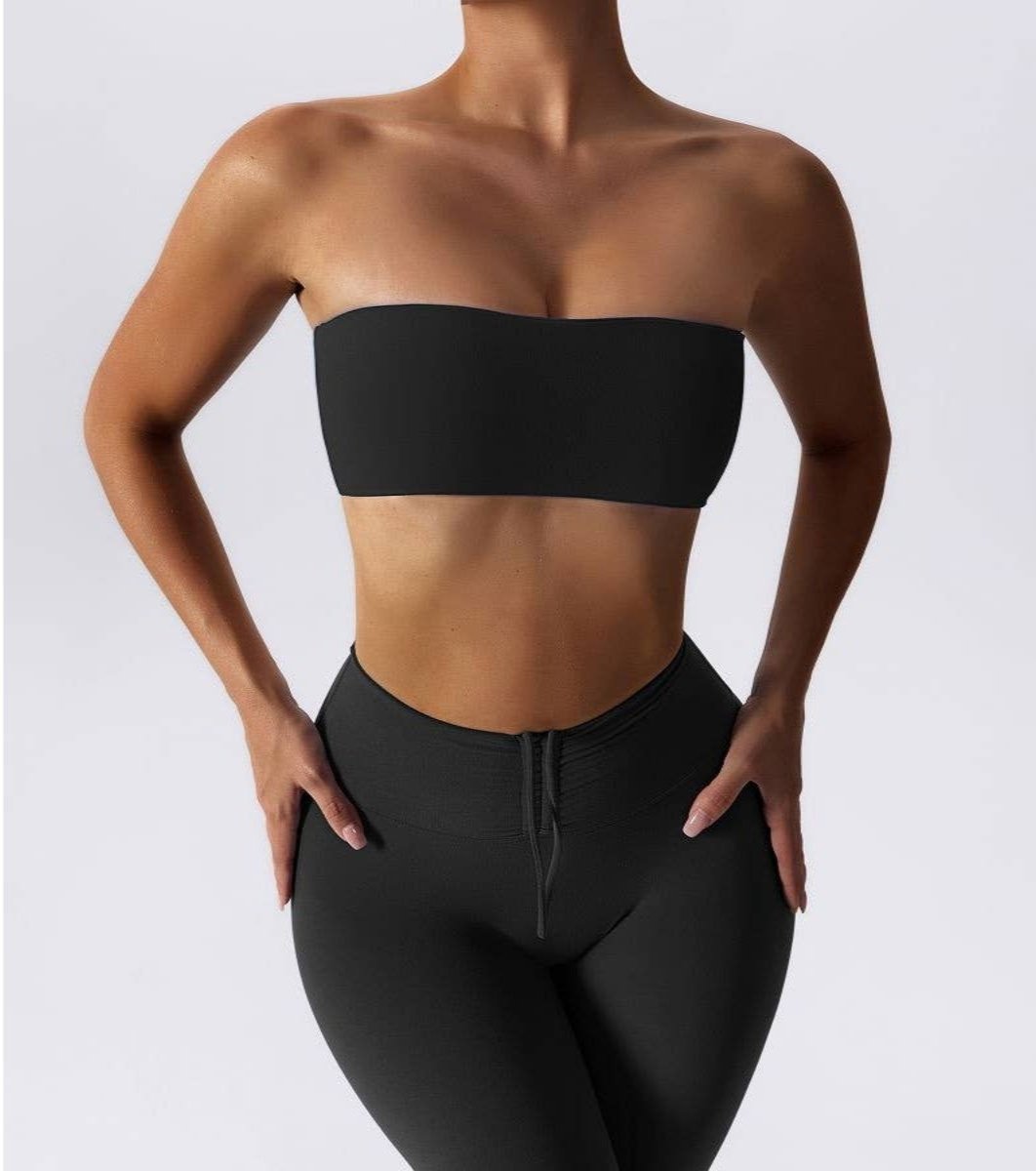Solid Strapless Tube Padded High Elasticity Bra