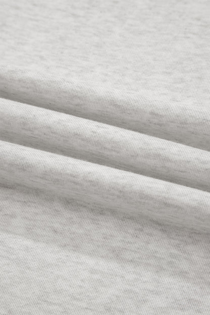 Exposed Seam Detail Mock Neck Tee