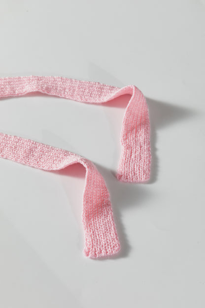 Apricot Plus Size Open Knit Bow Tie Short Sleeve Sweater