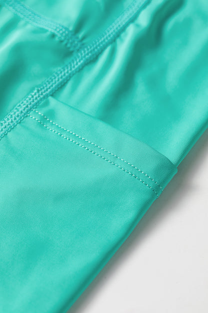 Solid Color Tunic Tank Dress Athletic Shorts Two Piece Set