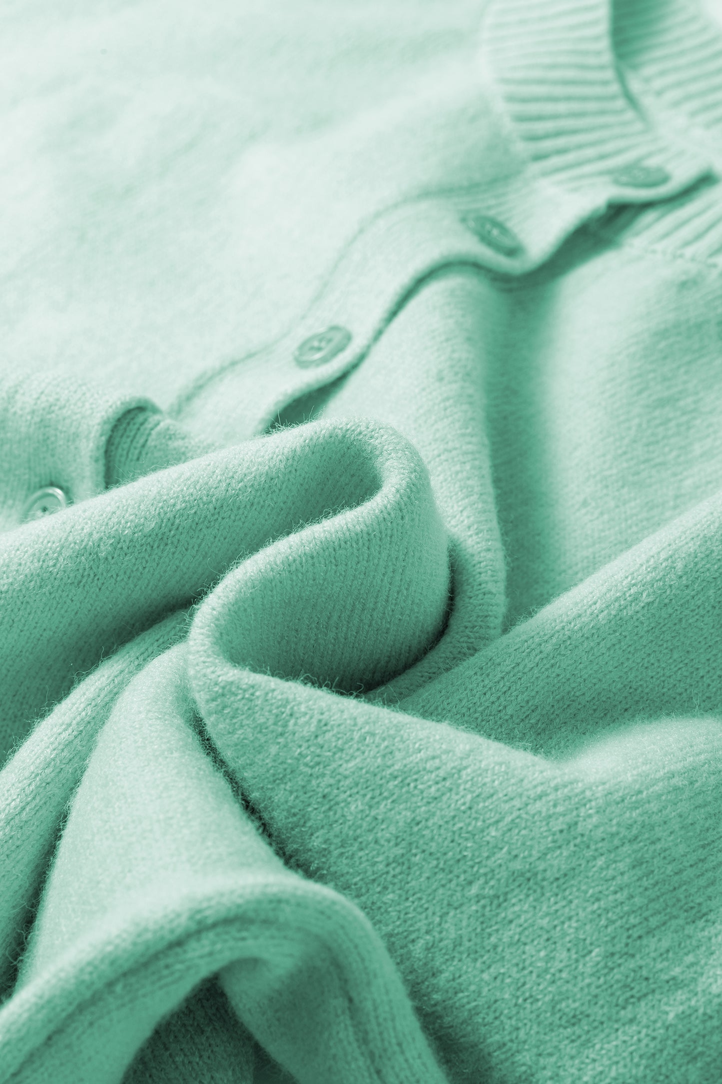 Lavendula 3/4 Sleeve Boxy Knit Button Down Sweater Cardigan