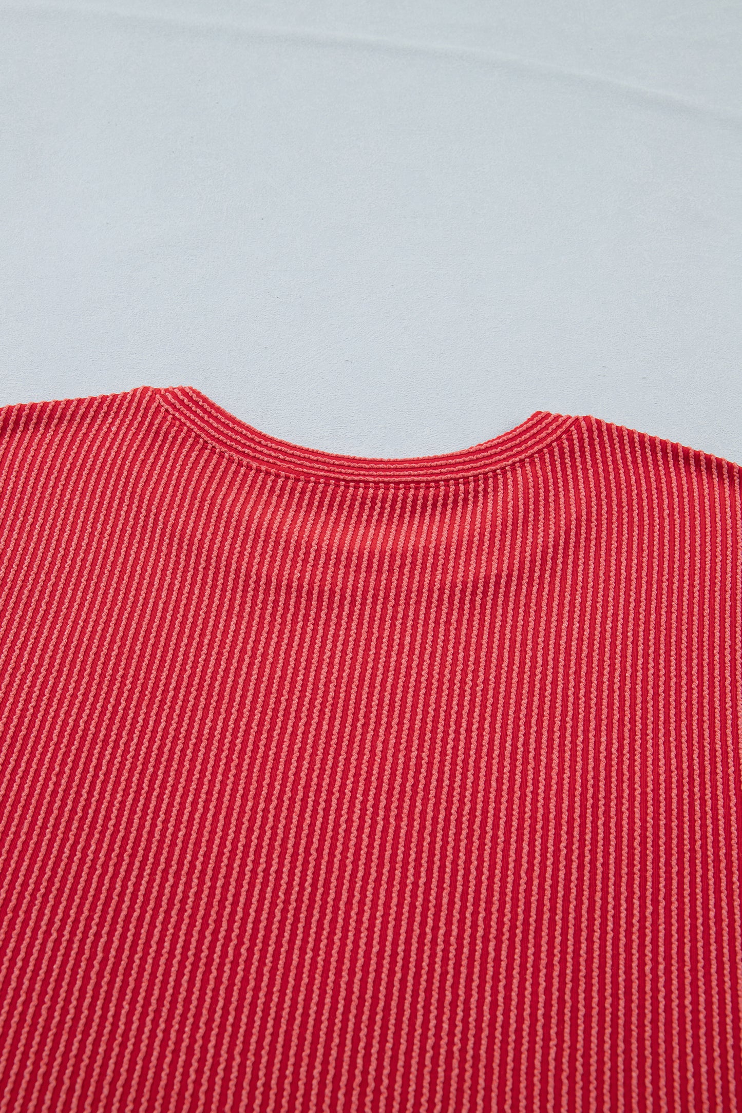 USA Graphic Half Sleeve Loose Ribbed Top