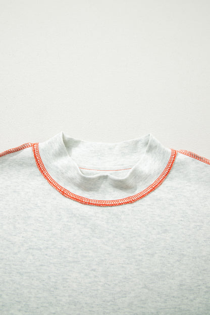 Reversible Contrast-Stitched T-Shirt