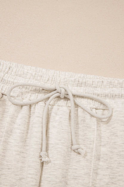 Light Grey Polo Tee Casual Pant Set