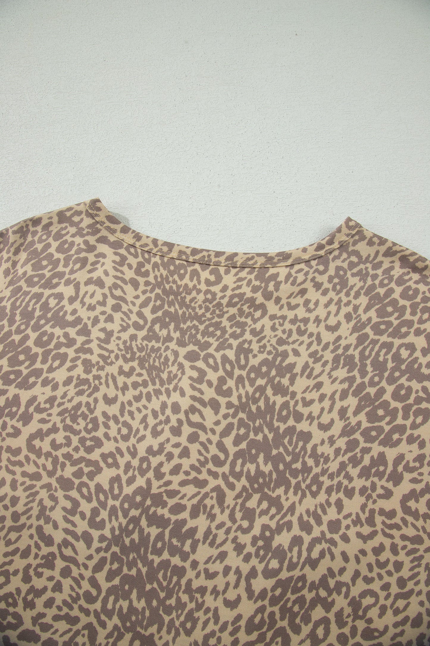 Leopard Retro Studded Star Patch Loose Tee