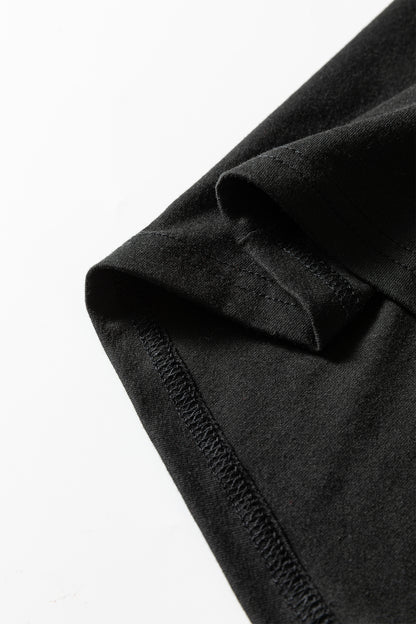 Blue Sapphire Plus Size Solid Color Asymmetric Neck Short Sleeve Blouse