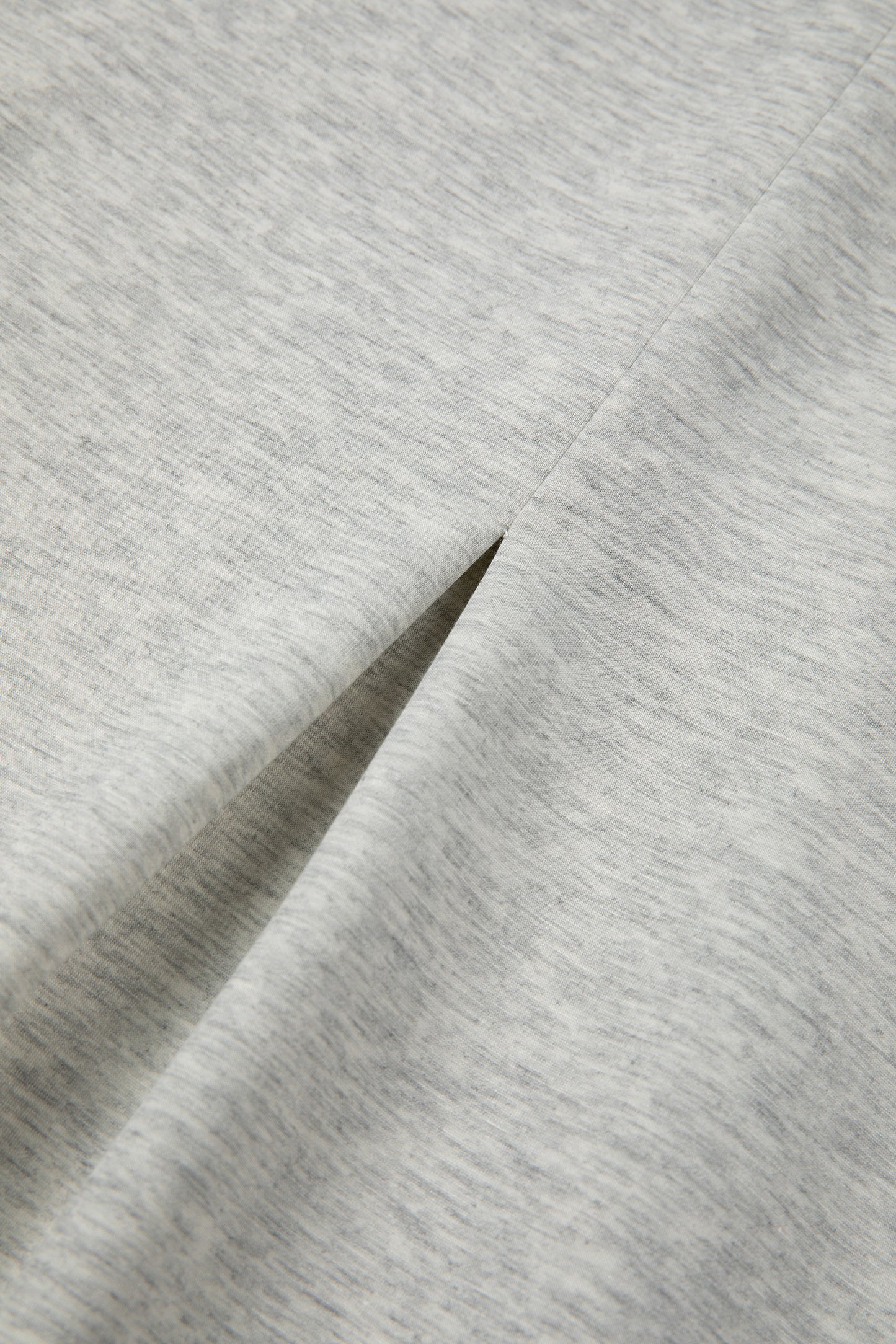 Light Grey Half Zip Stand Neck Seam Detail Long Sleeve Top