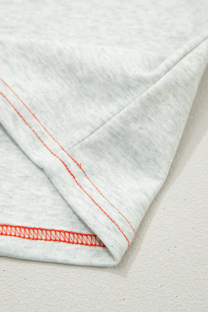 Reversible Contrast-Stitched T-Shirt