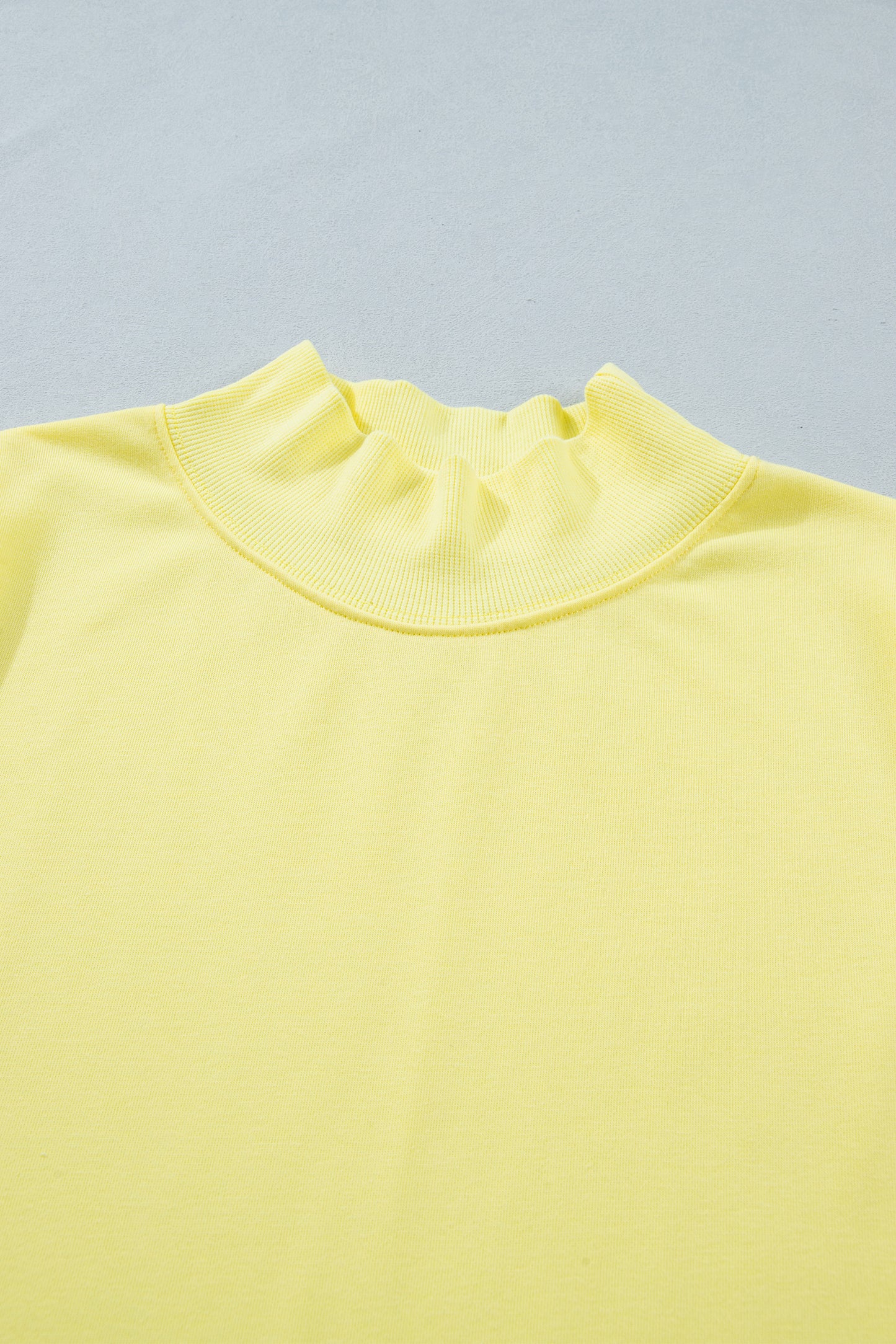 Solid Color High Neck Cap Sleeve Loose Top