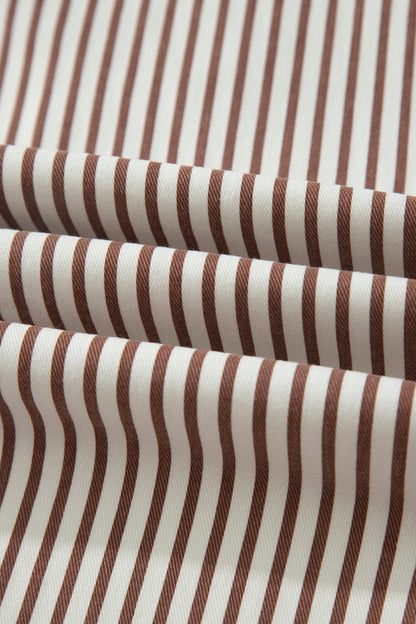 Stripe Casual Barrel Jeans