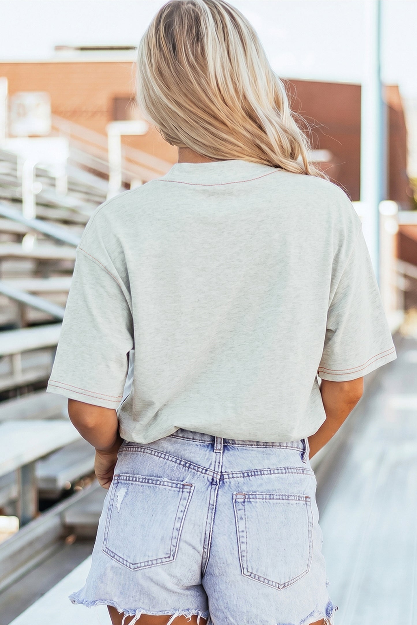 Reversible Contrast-Stitched T-Shirt