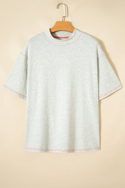 Reversible Contrast-Stitched T-Shirt