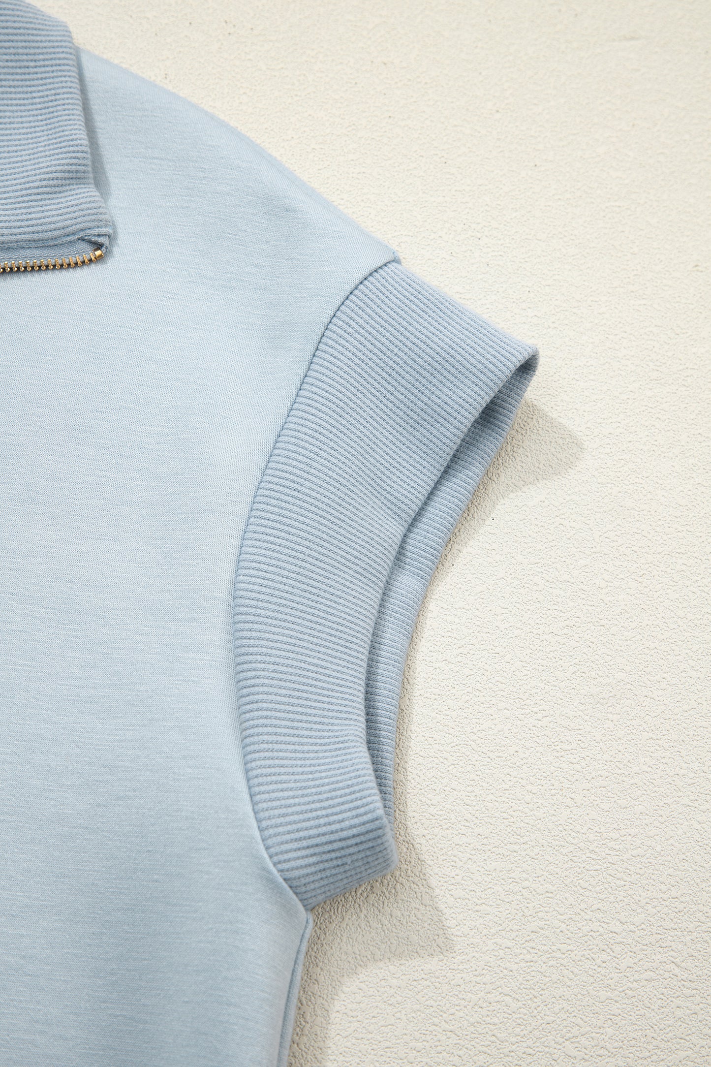 Half Zip Polo Tee Casual Pant Set