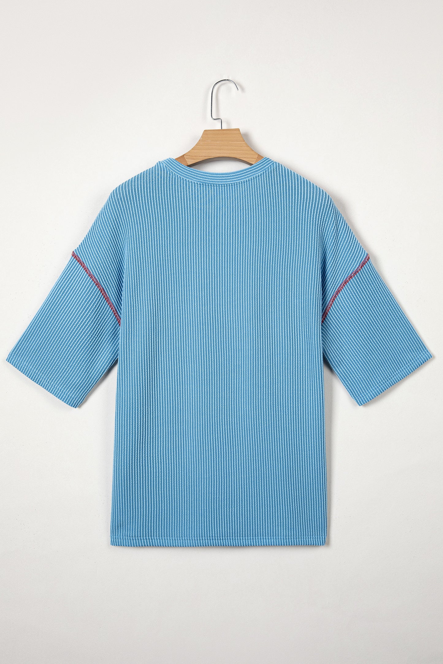 USA Graphic Half Sleeve Loose Ribbed Top
