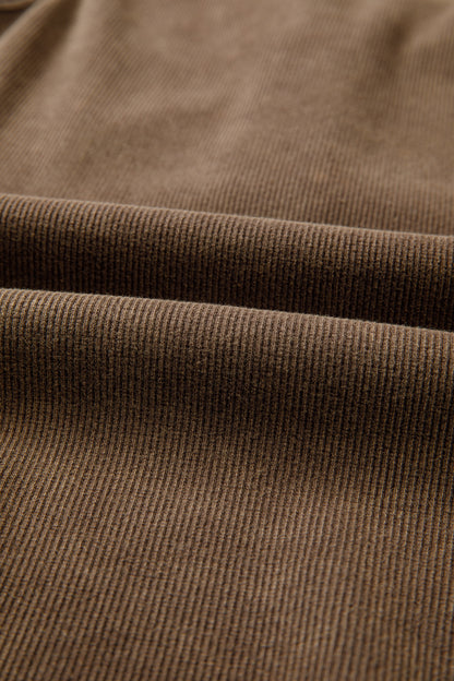 Coffee Vintage Distressed Ribbed Mineral Wash Tank Top