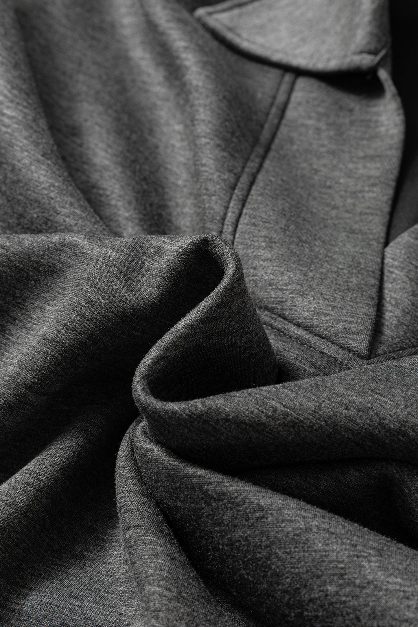 Bristol Black Collared V Neck Pullover Sweatshirt Sweatpants Set