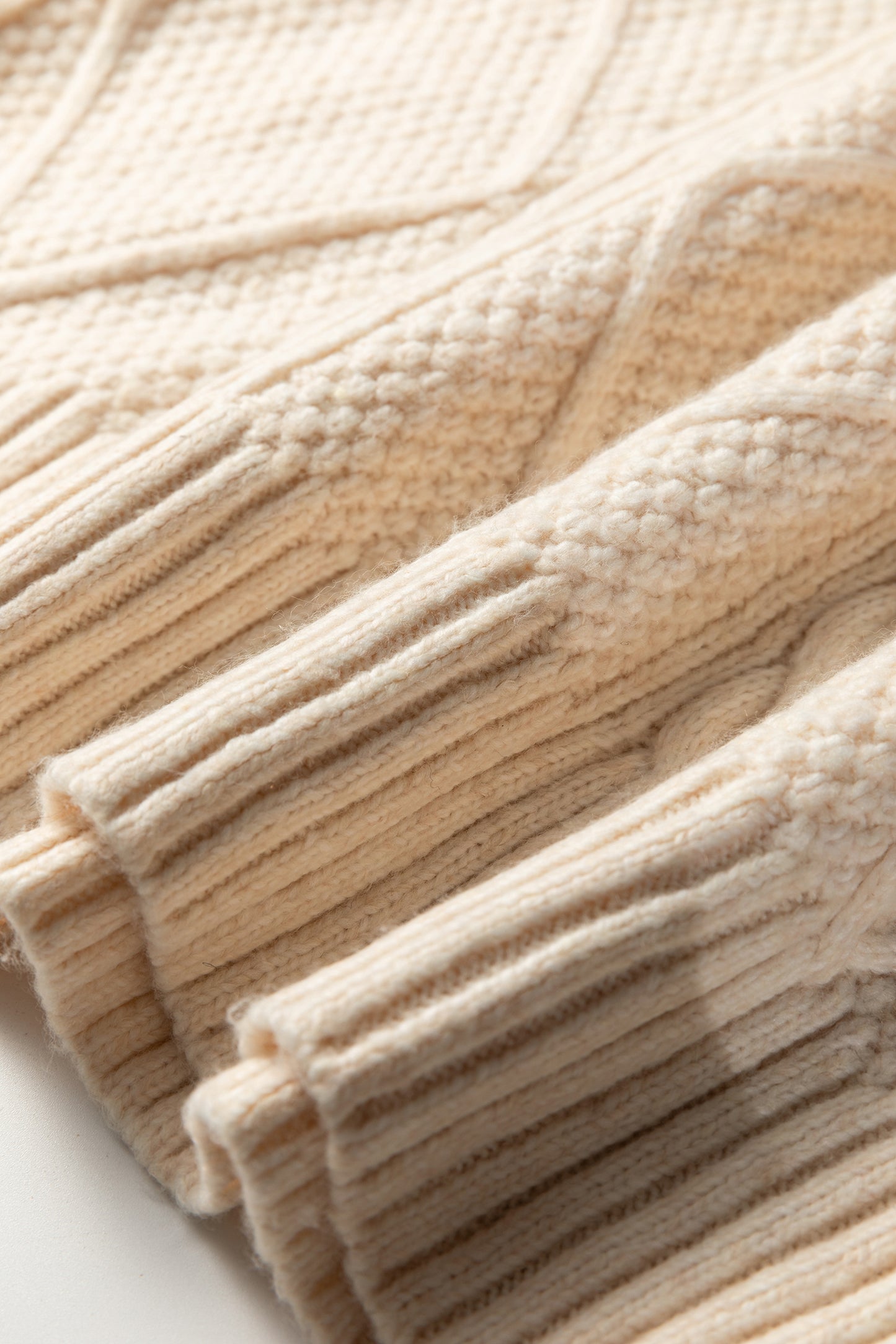 Black Cable Knit Drop Shoulder Loose Fit Sweater Dress