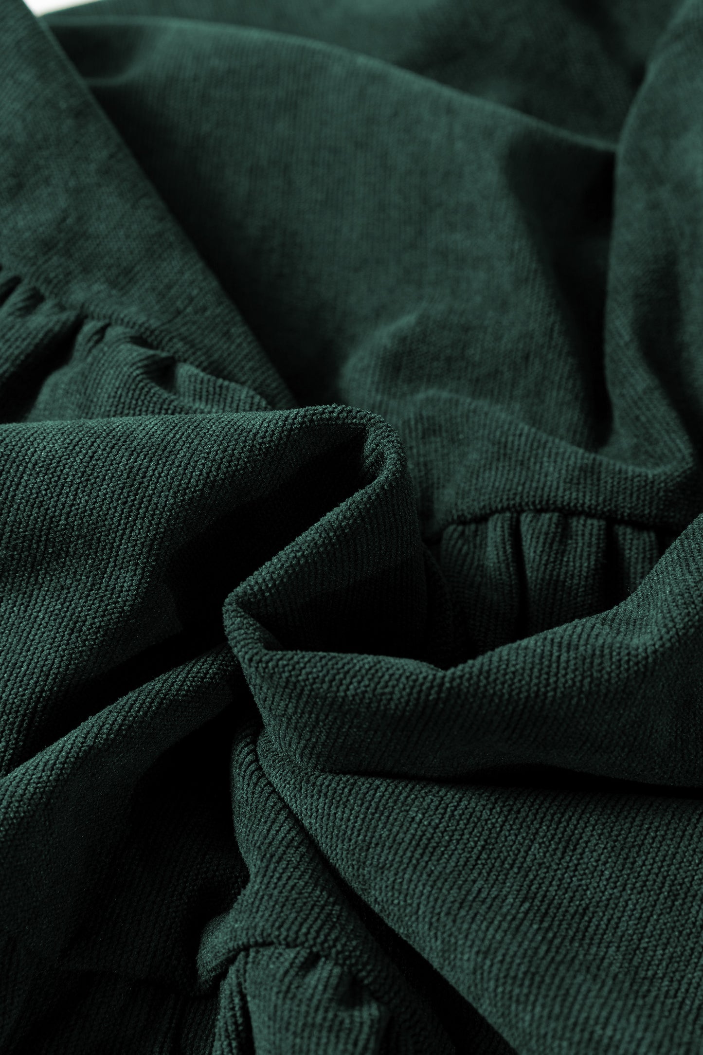 Black Lantern Sleeve Tiered Mini Dress