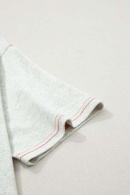 Reversible Contrast-Stitched T-Shirt