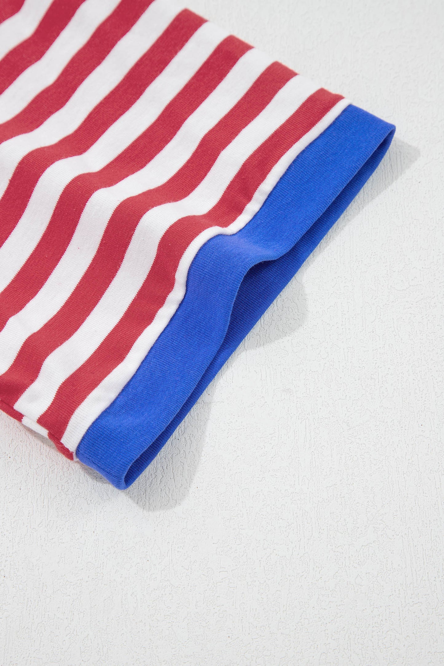 Stripe Nautical Tie Contrast Trim Round Neck T Shirt Mini Dress