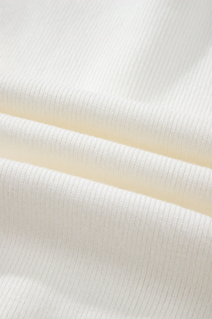 Solid Color Sleeveless Knit Button Pocketed Sweater