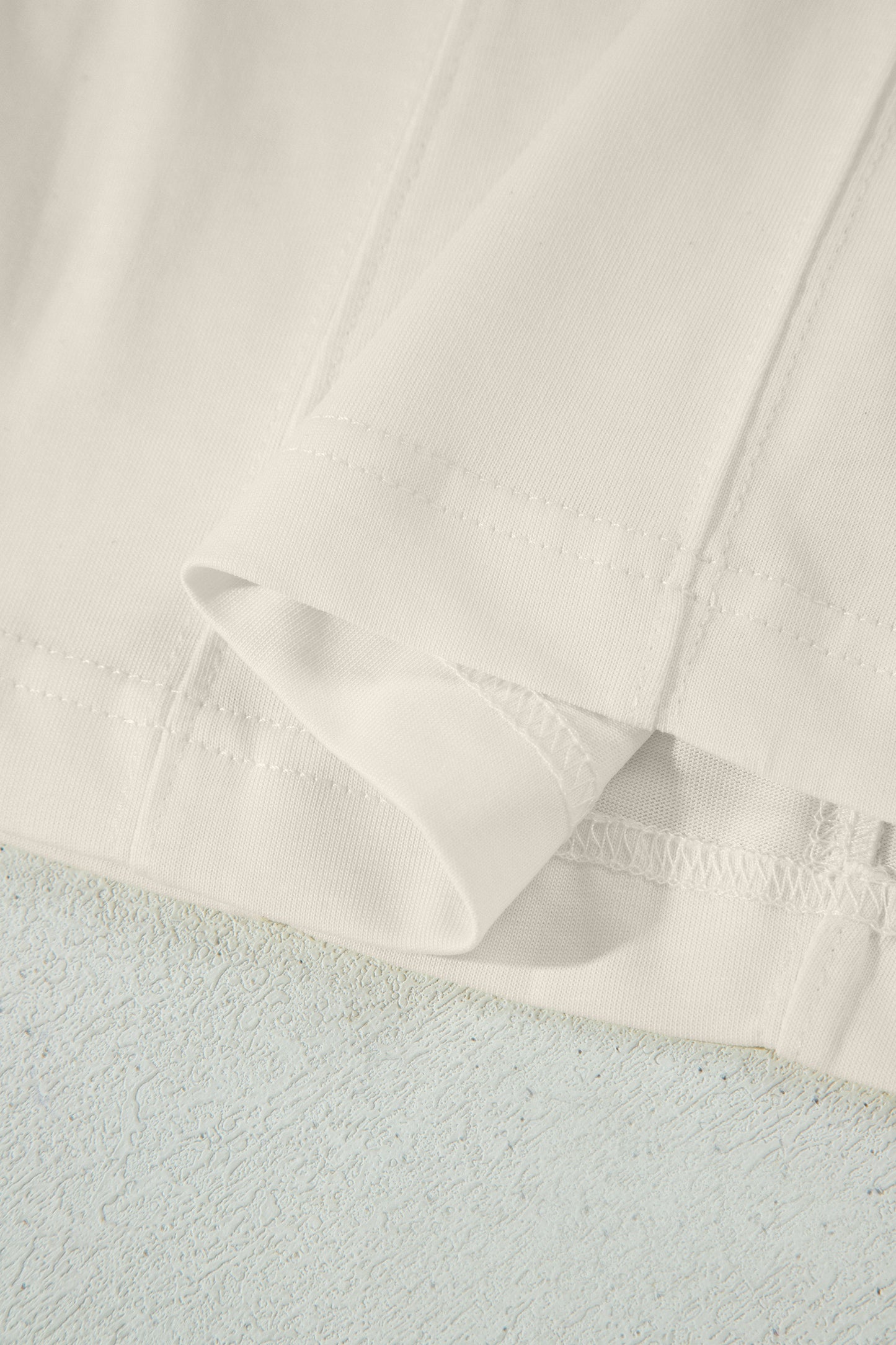 Stitched Detail Loose Tank Top Cotton 2pcs Short Set