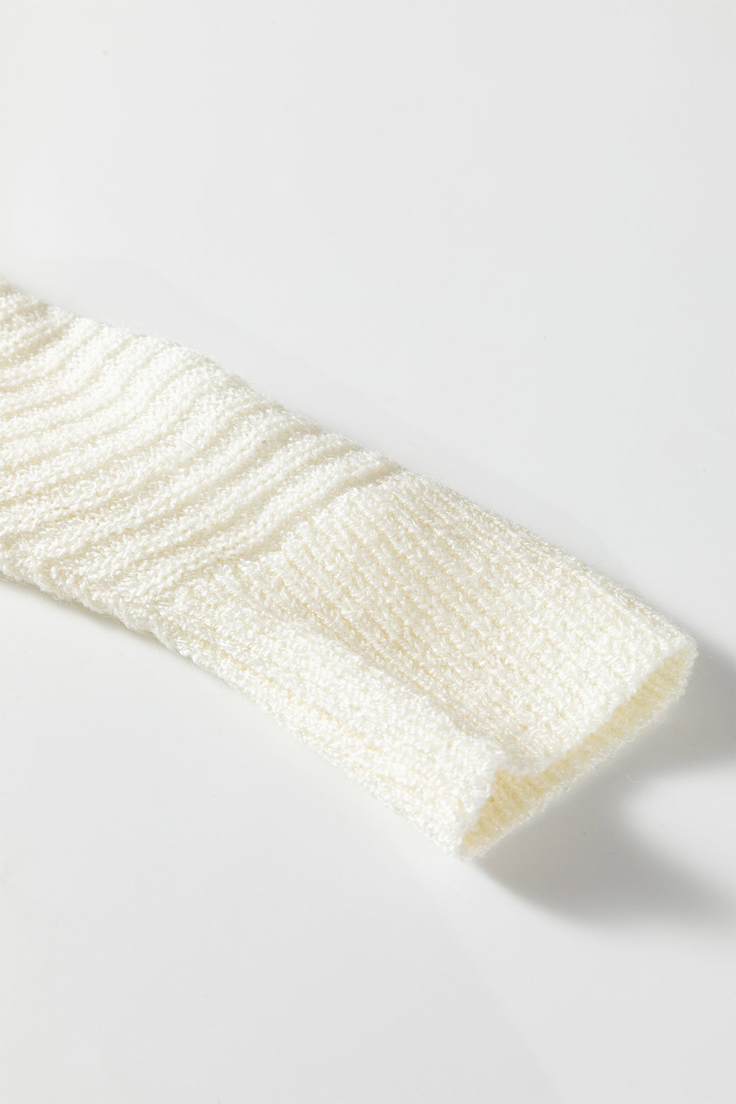 Green Stripe Loose Color Block Drop Shoulder Bubble Sleeve Sweater