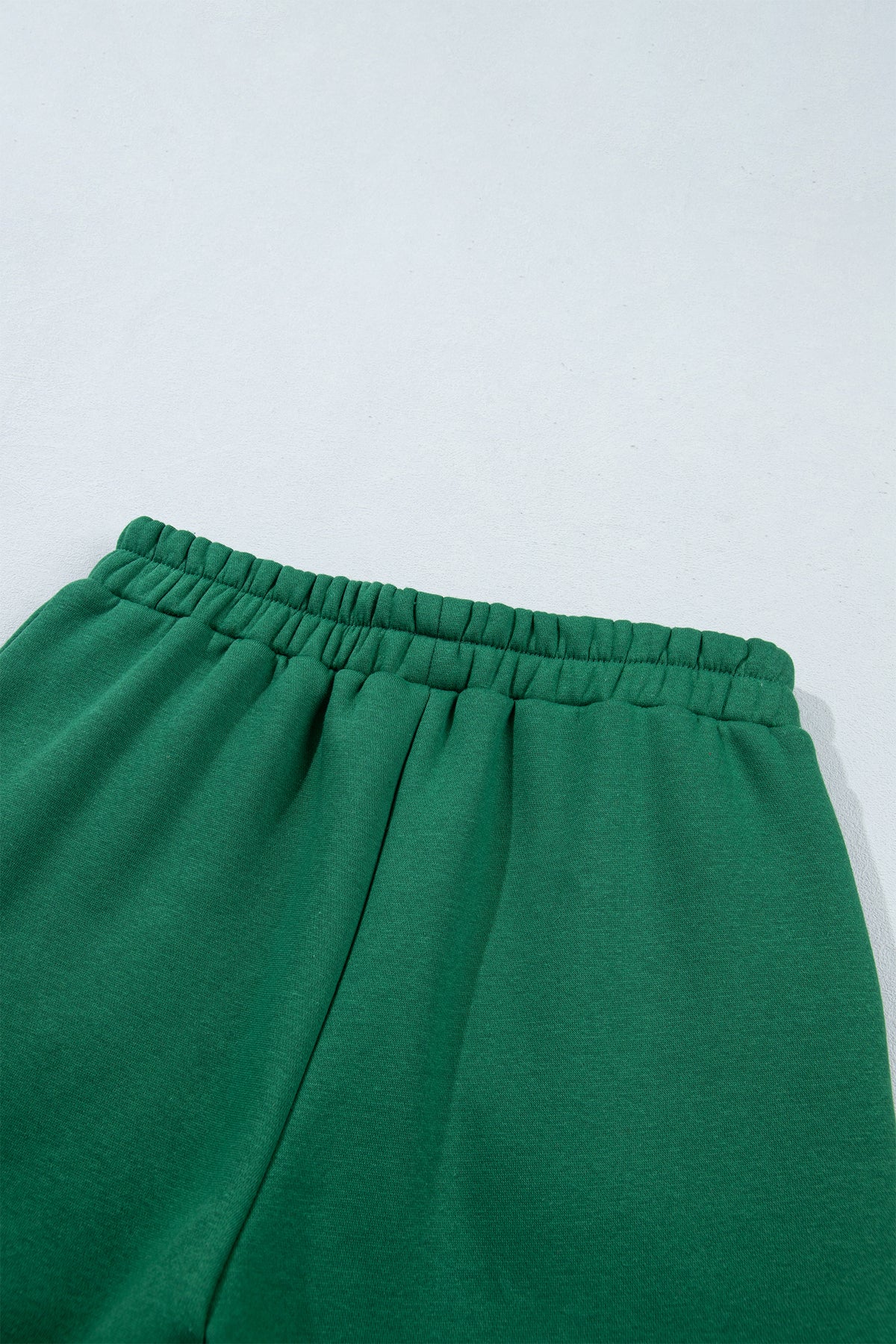 Polka Dot Trim Baggy Pullover 2pcs Short Set