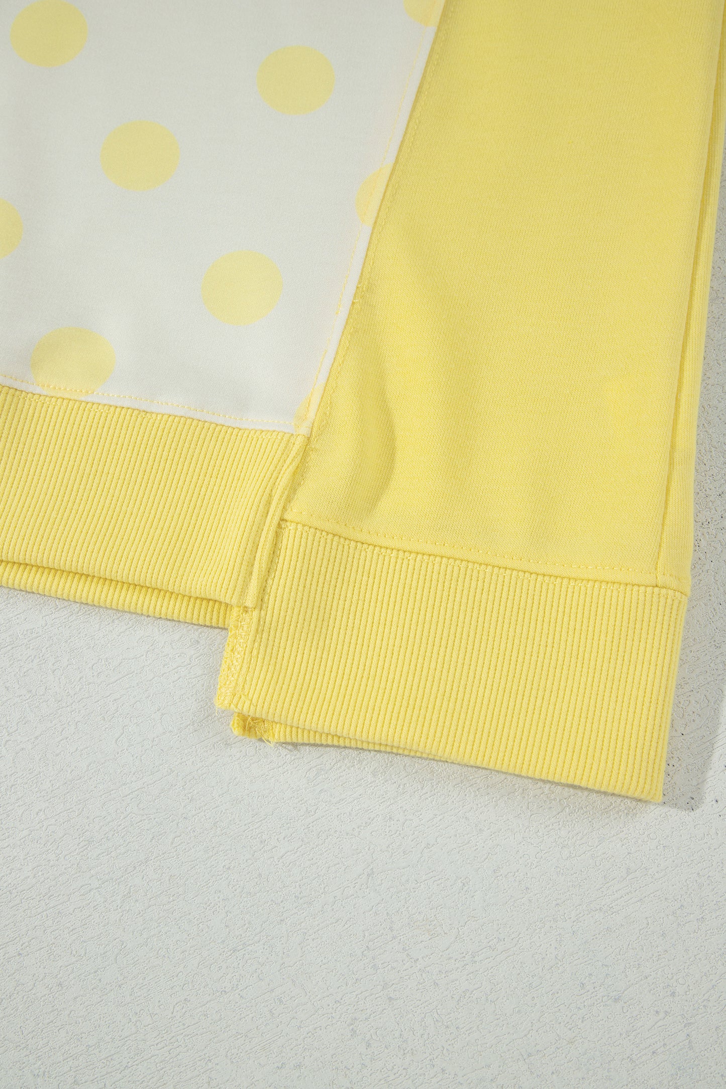 Color Block Patchwork Polka Dot Wide Leg Pant Set