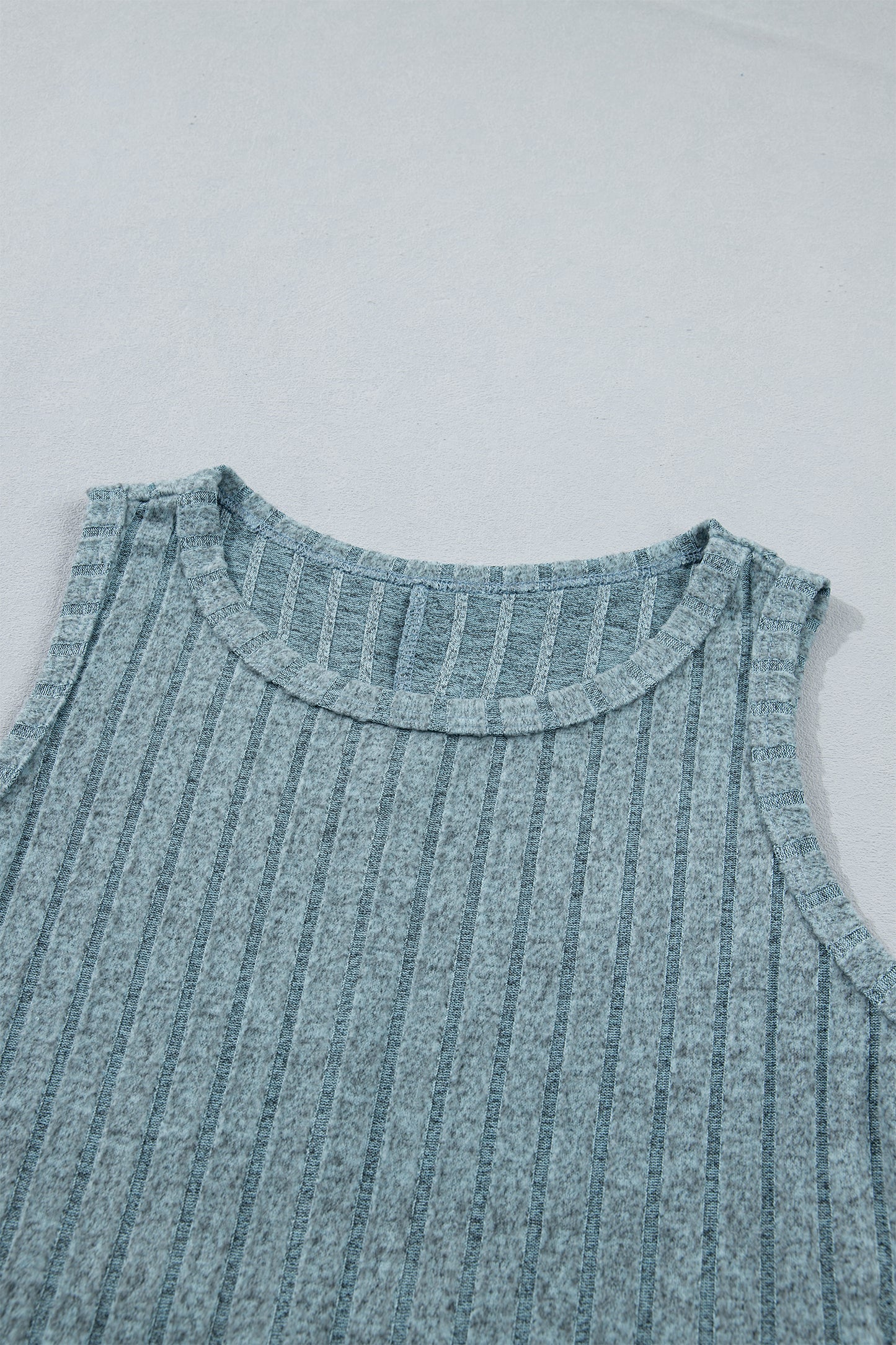 Slim Ribbed Mineral Wash Tank Top