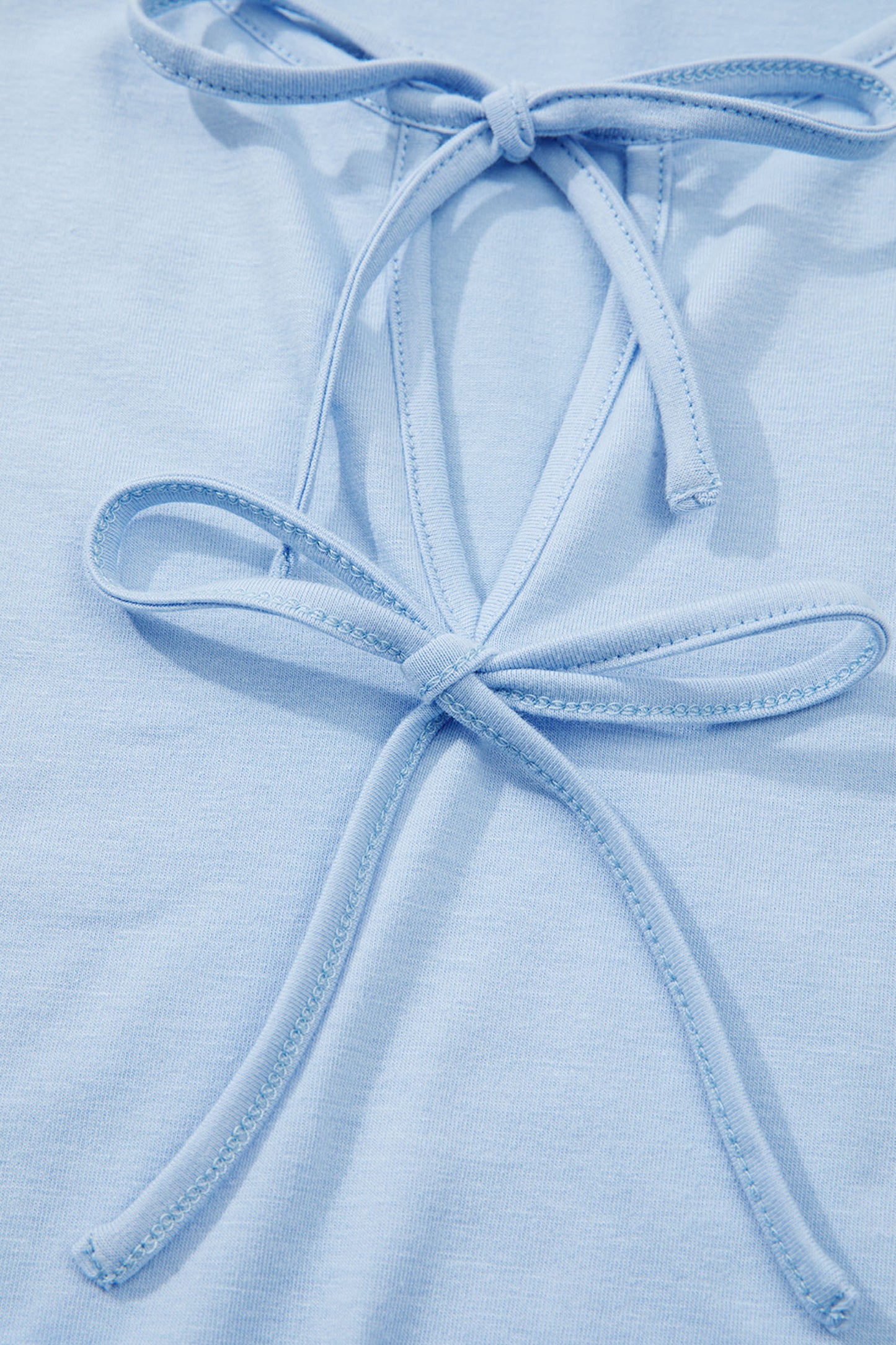 White Plus Size Solid Color Bow Tie Peplum Tank Top