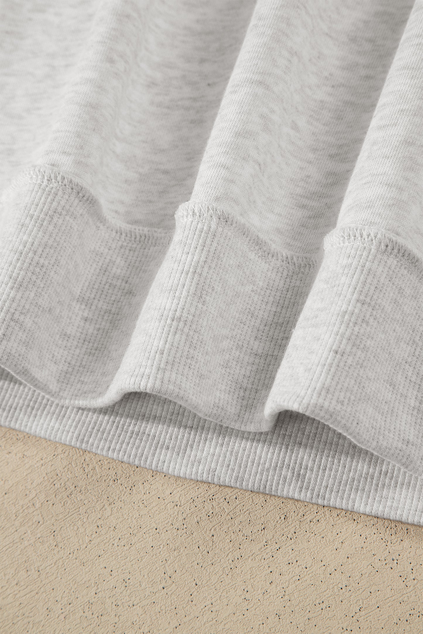 Exposed Seam Detail Mock Neck Tee