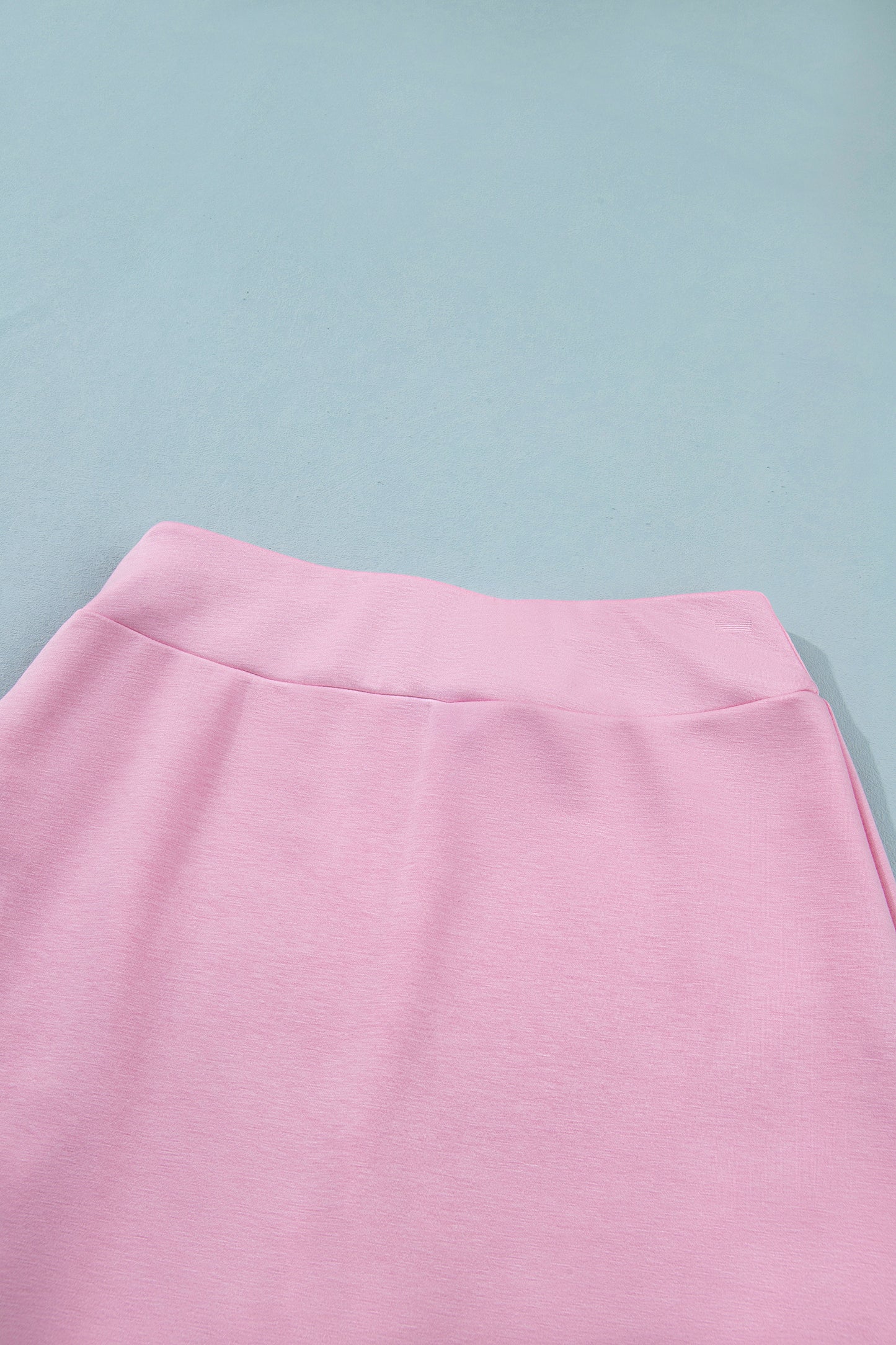 Solid Color Sleeveless Zipper Tank and Skort Set