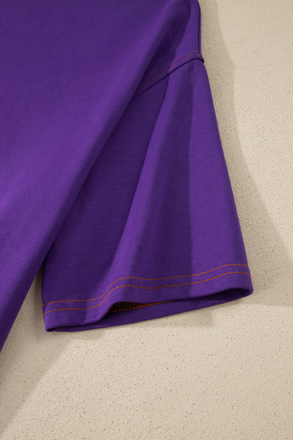 Reversible Contrast-Stitched T-Shirt