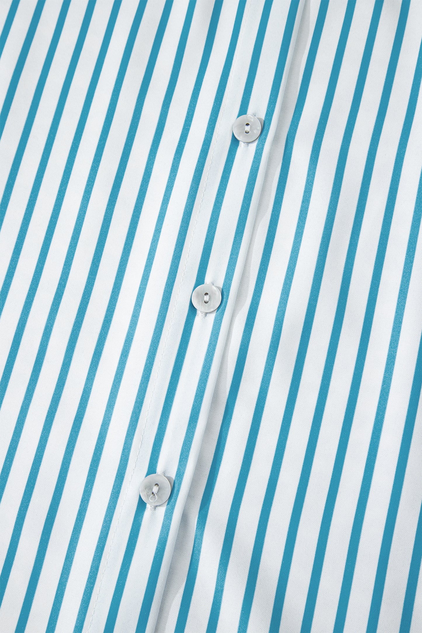 Brown Stripe Contrast Leopard Patchwork Long Shirt Dress with Slits