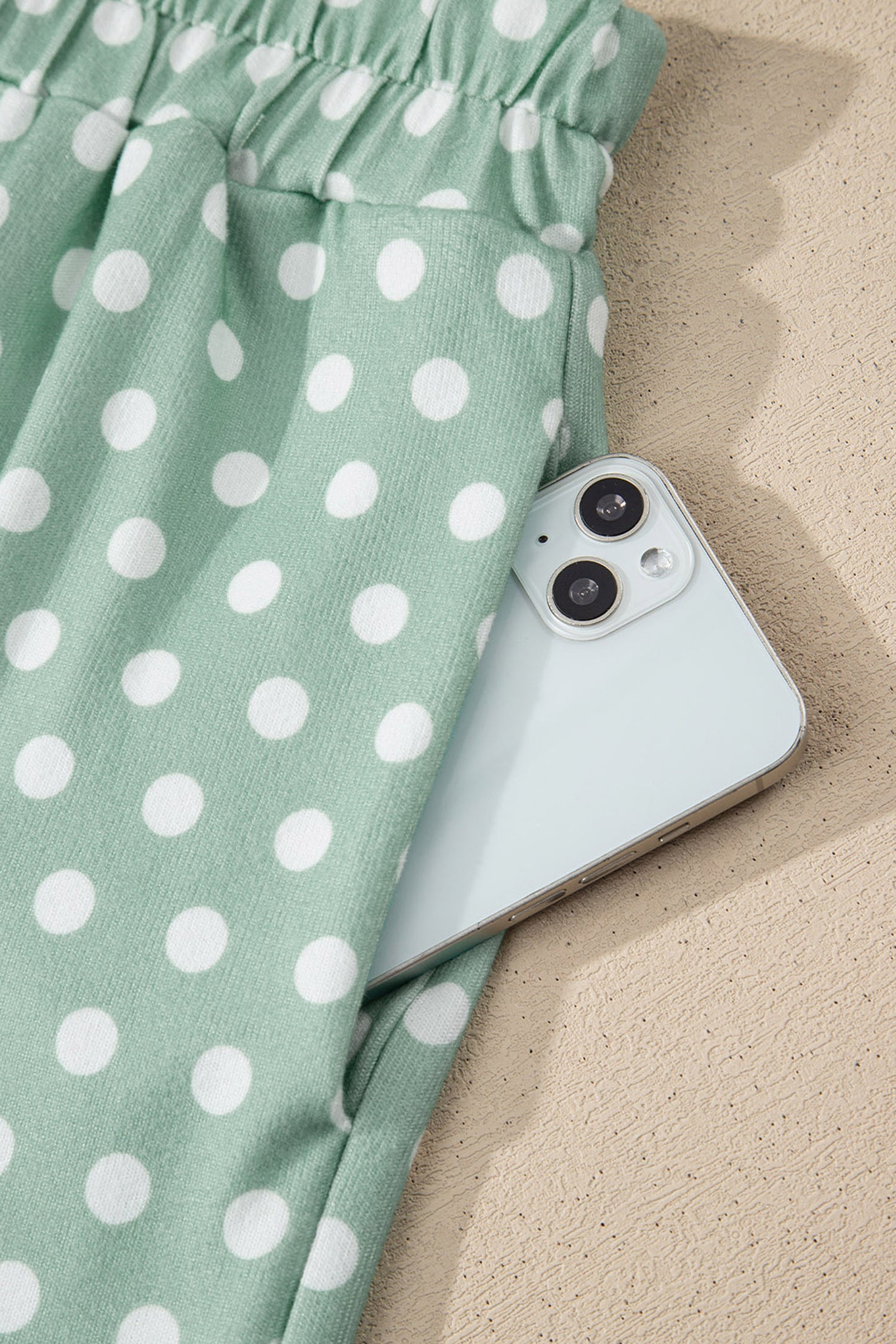 Polka Dot Print Short Set