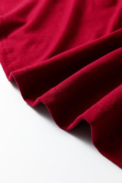 Blue Sapphire Plus Size Solid Color Asymmetric Neck Short Sleeve Blouse