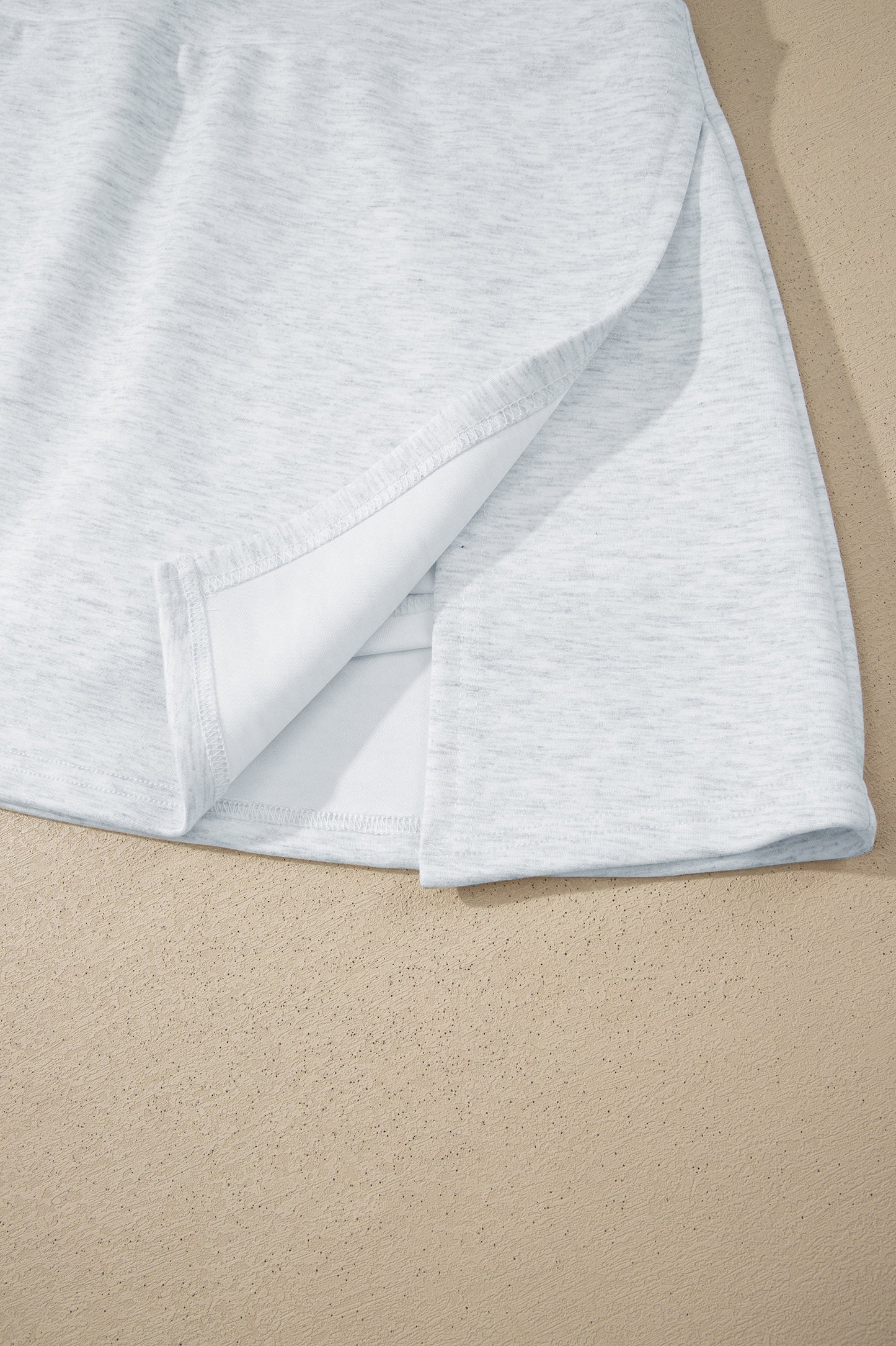 Solid Color Sleeveless Zipper Tank and Skort Set