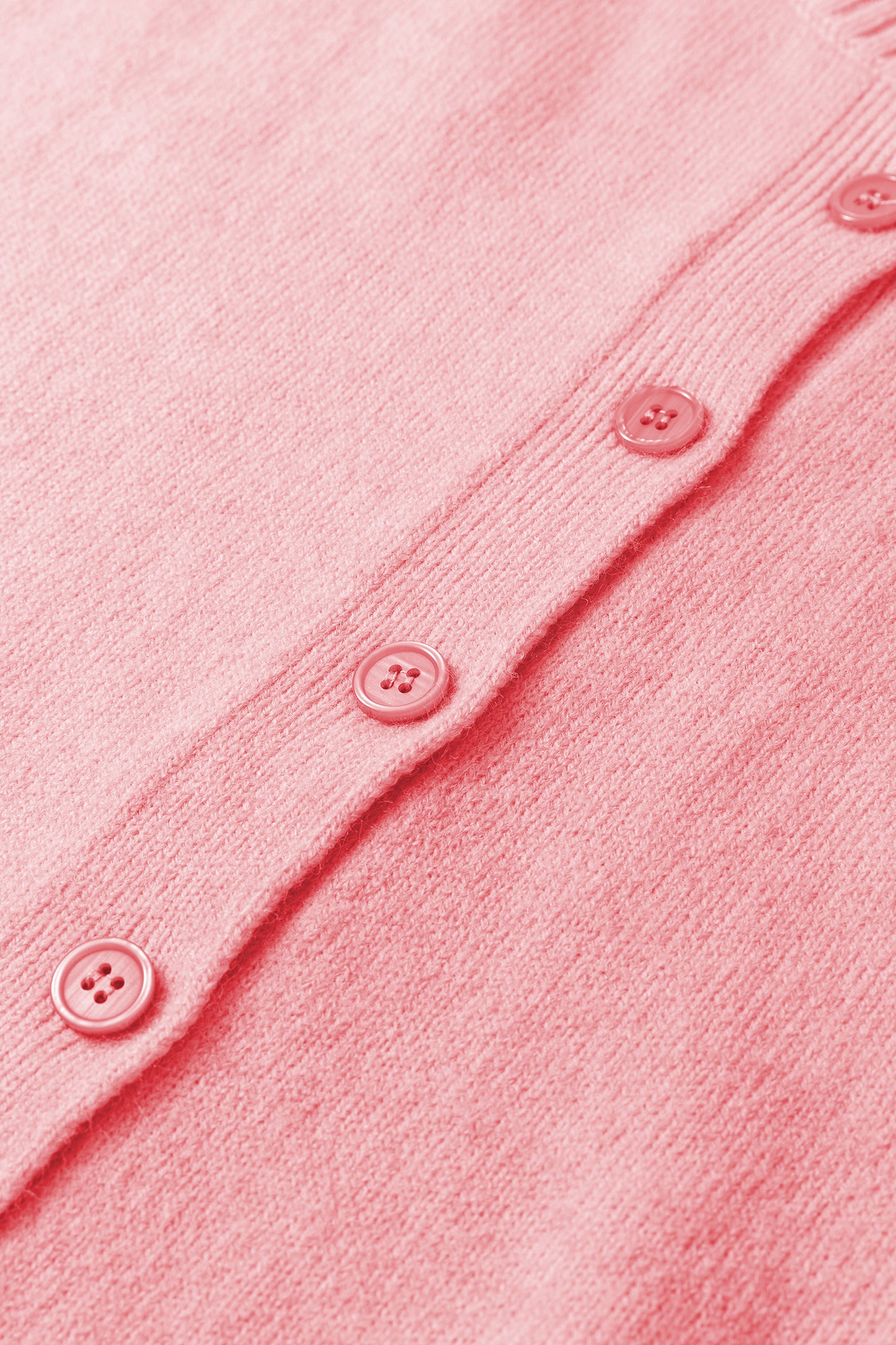 Lavendula 3/4 Sleeve Boxy Knit Button Down Sweater Cardigan