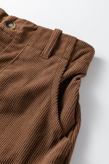 Black Front Slit Shift High Waist Midi Skirt