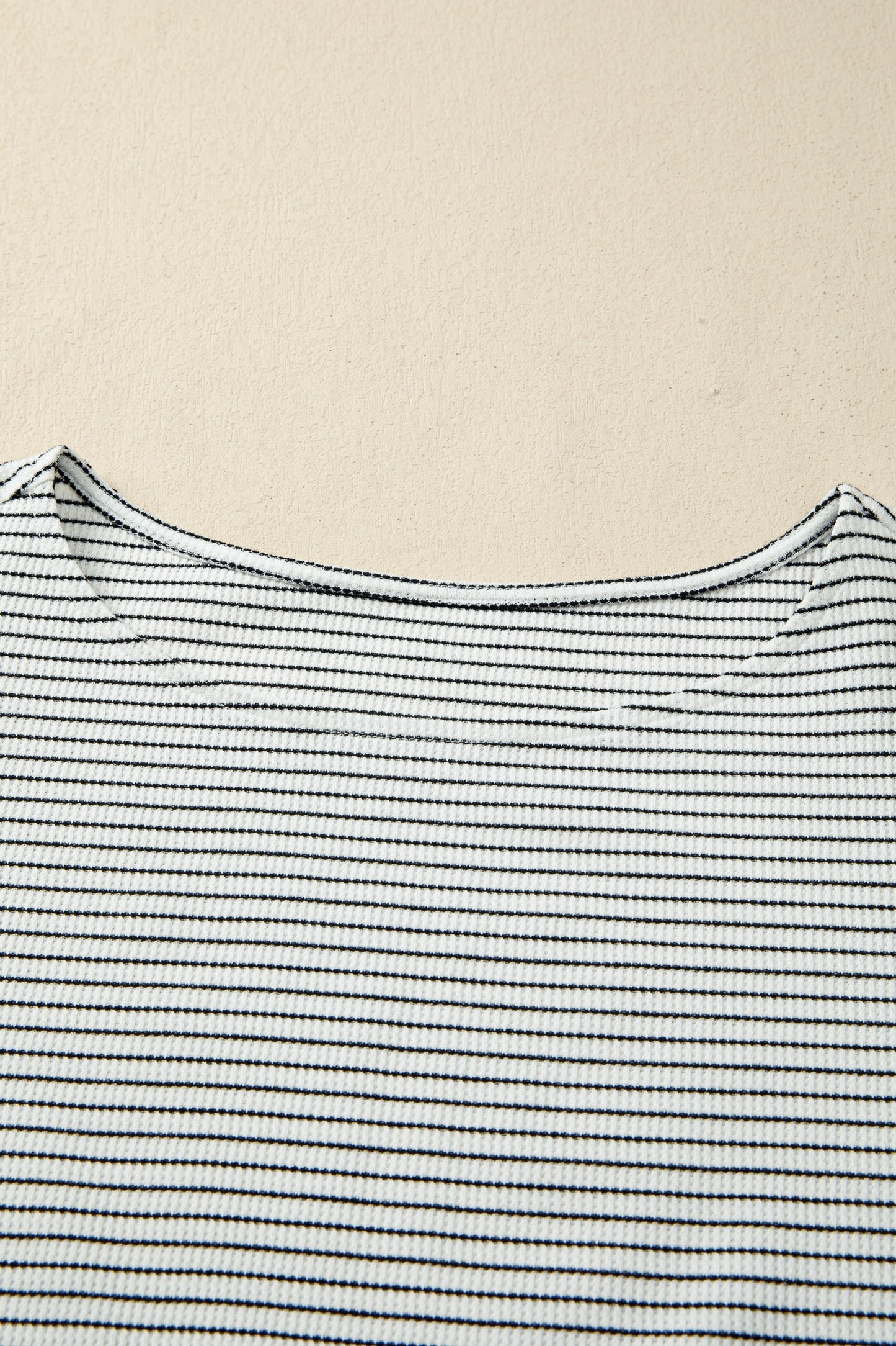 Black Stripe Contrasted Ruffle Trim Casual Tank Top