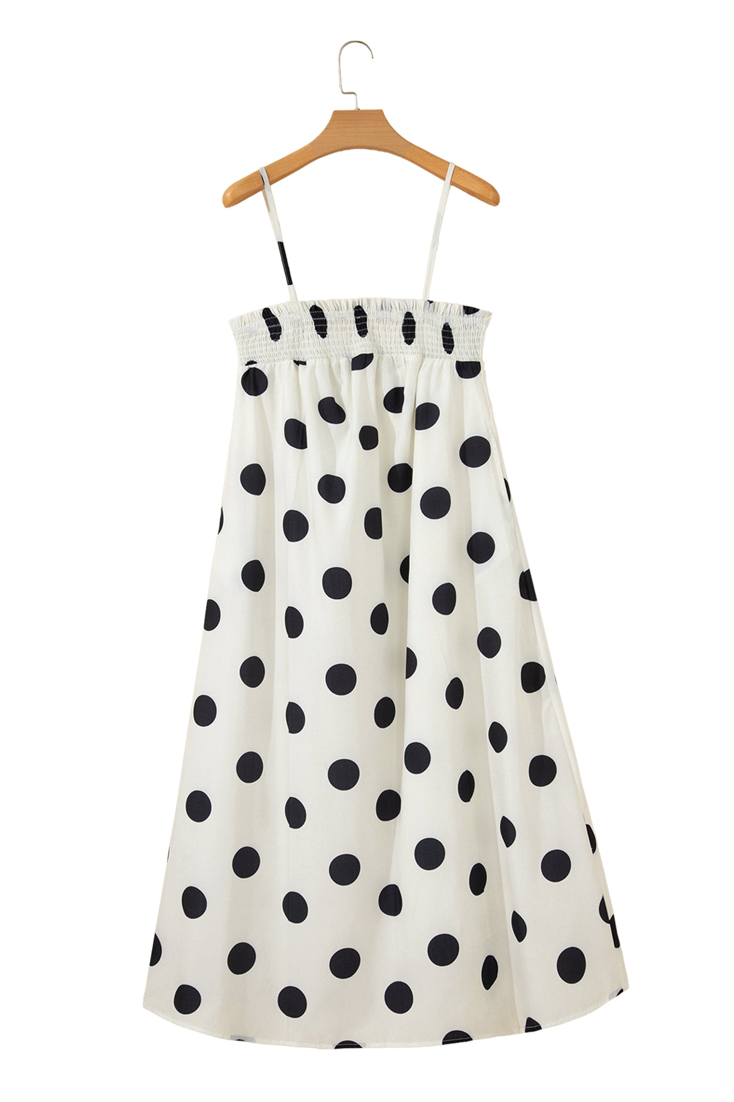 Polka Dot Spaghetti Straps Maxi Dress